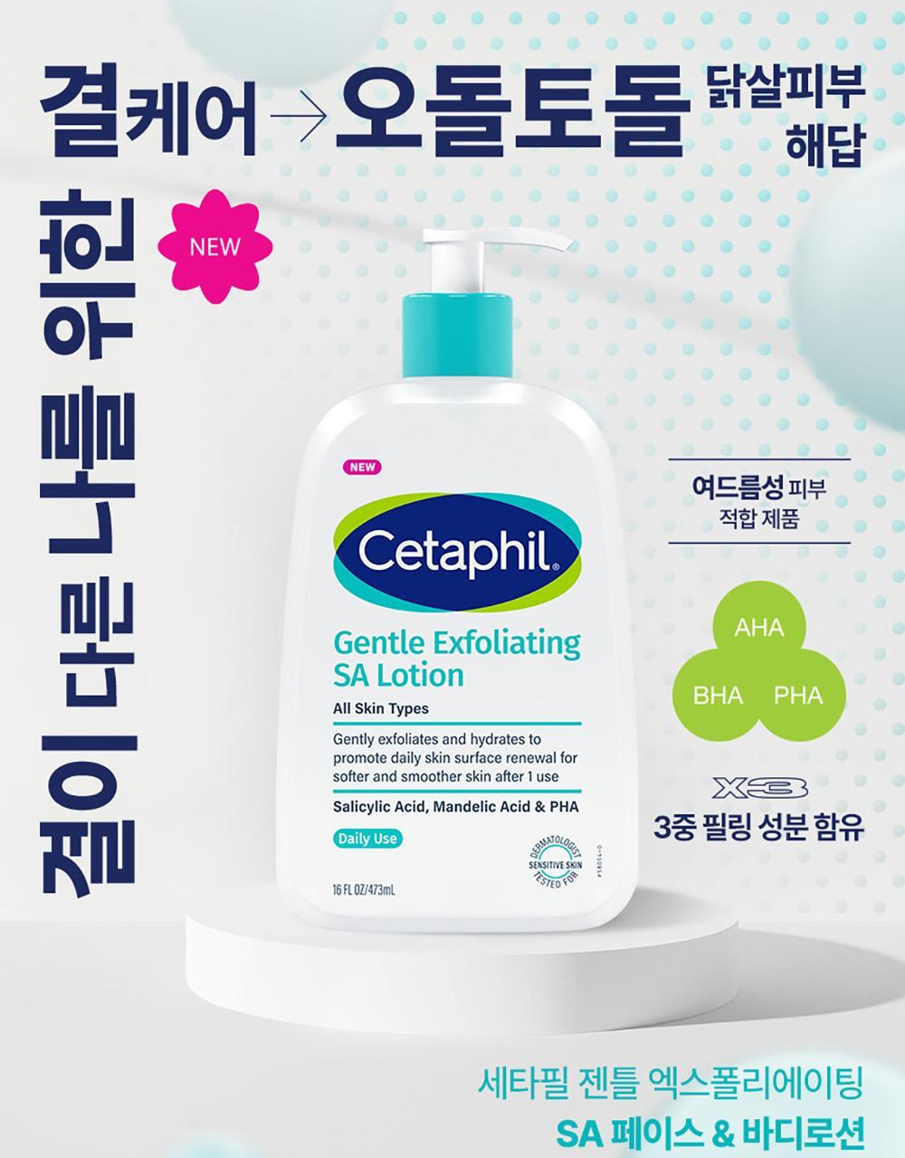 Cetaphil - Gentle Exfoliating SA Lotion 473ml + Mini Lotion 29ml (CHUEI LI YU Pick)