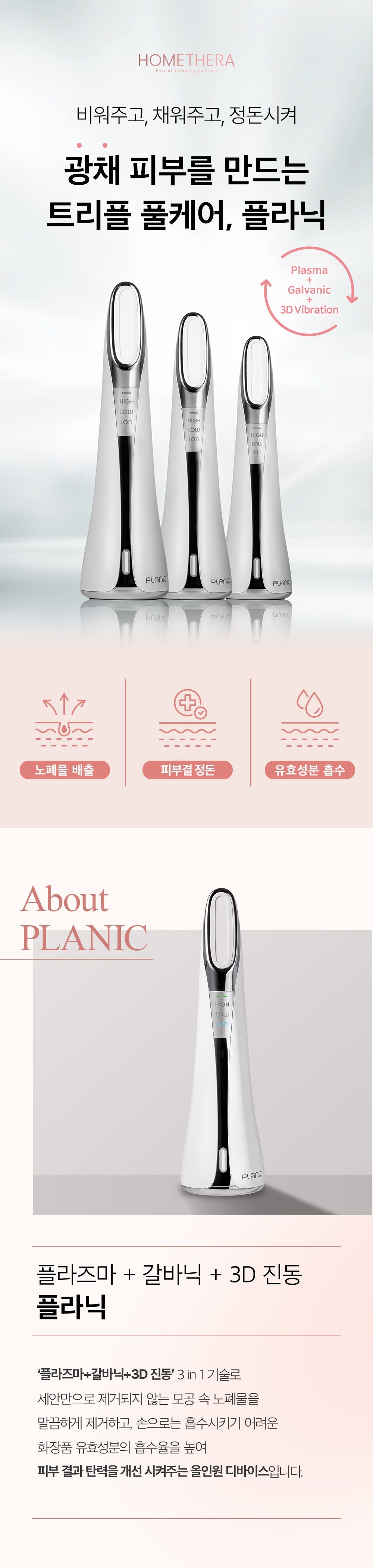 HOMETHERA PLANIC (3-in-1 Glow Skin Care Beauty Device)