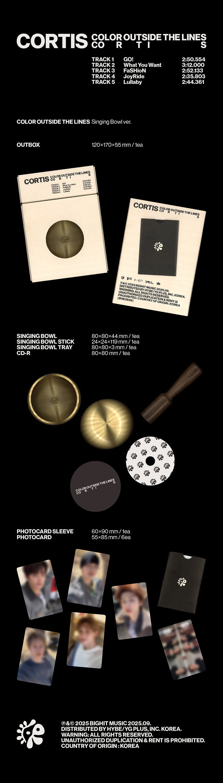 CORTIS - COLOR OUTSIDE THE LINES (1st EP) Singing Bowl Ver.