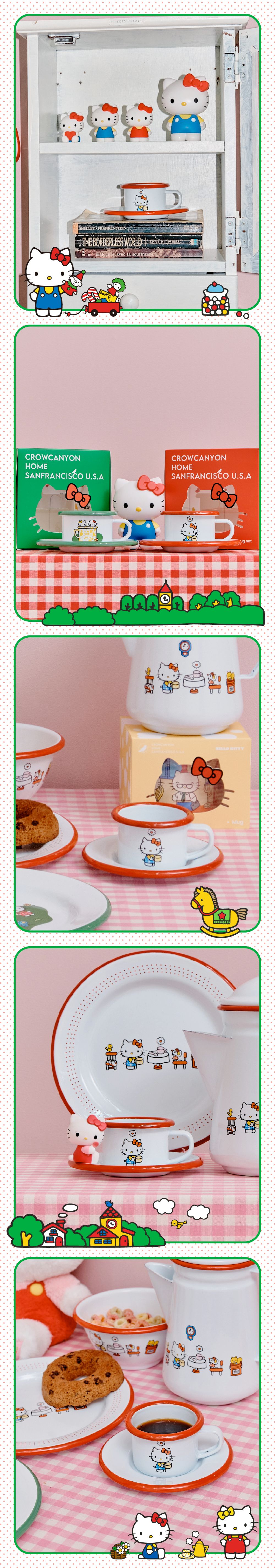 CROW CANYON - Espresso Mug Set (Hello Kitty Edition)