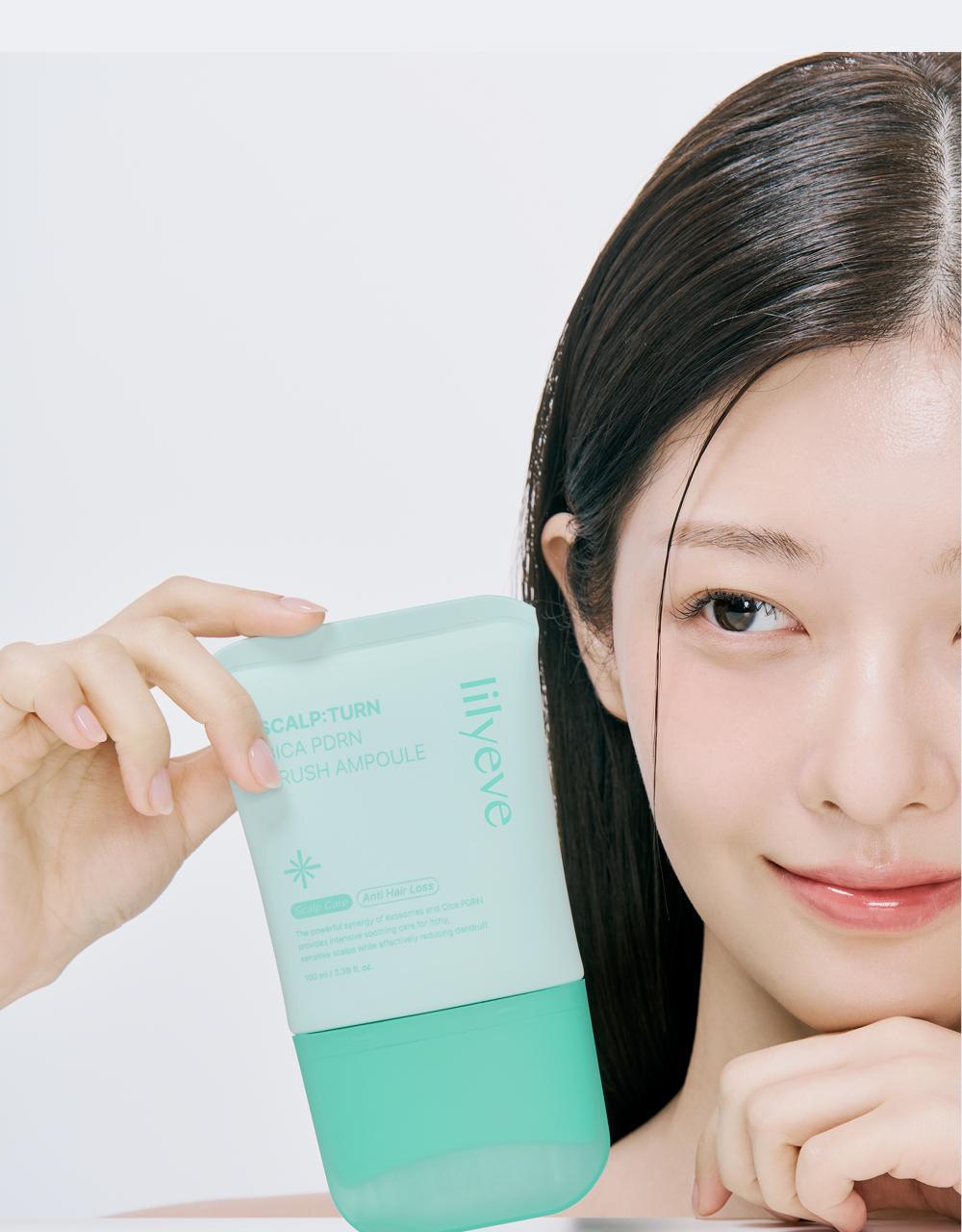 lilyeve - Scalp Turn Cica PDRN Brush Ampoule 100ml + 30ml + Jigglypuff Brush (Pokémon Collaboration)