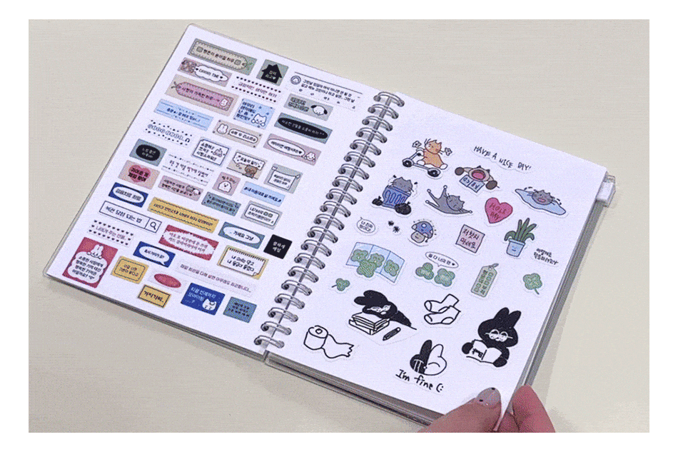 Be on D - Deco Pocket Release Paper Sticker Book