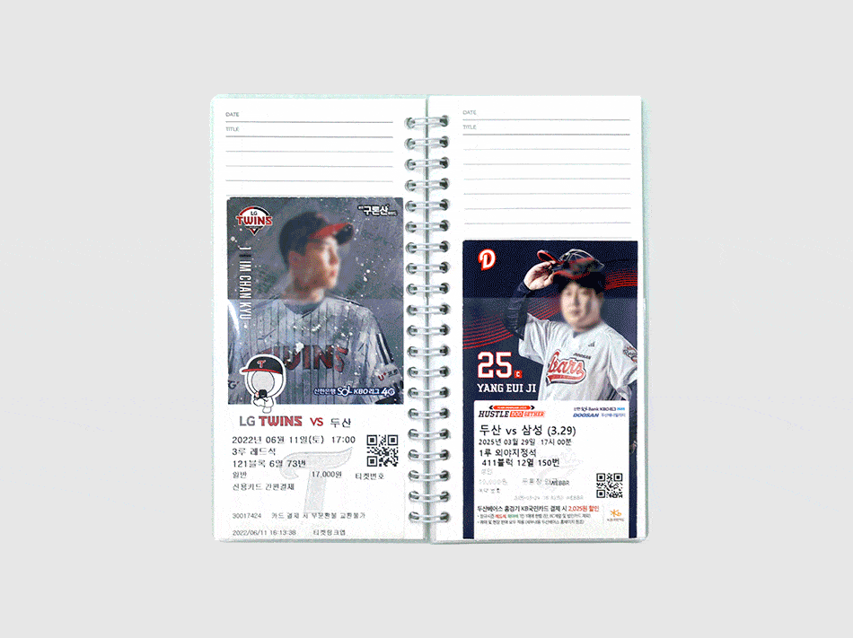 Be on D - Handy Ticket Book Catch Your Days
