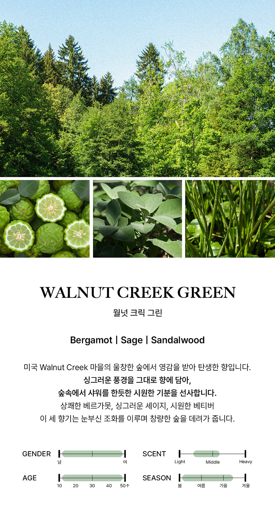BIBIANG - Walnut Creek Green EDP 50ml (BND TAESAN Pick)