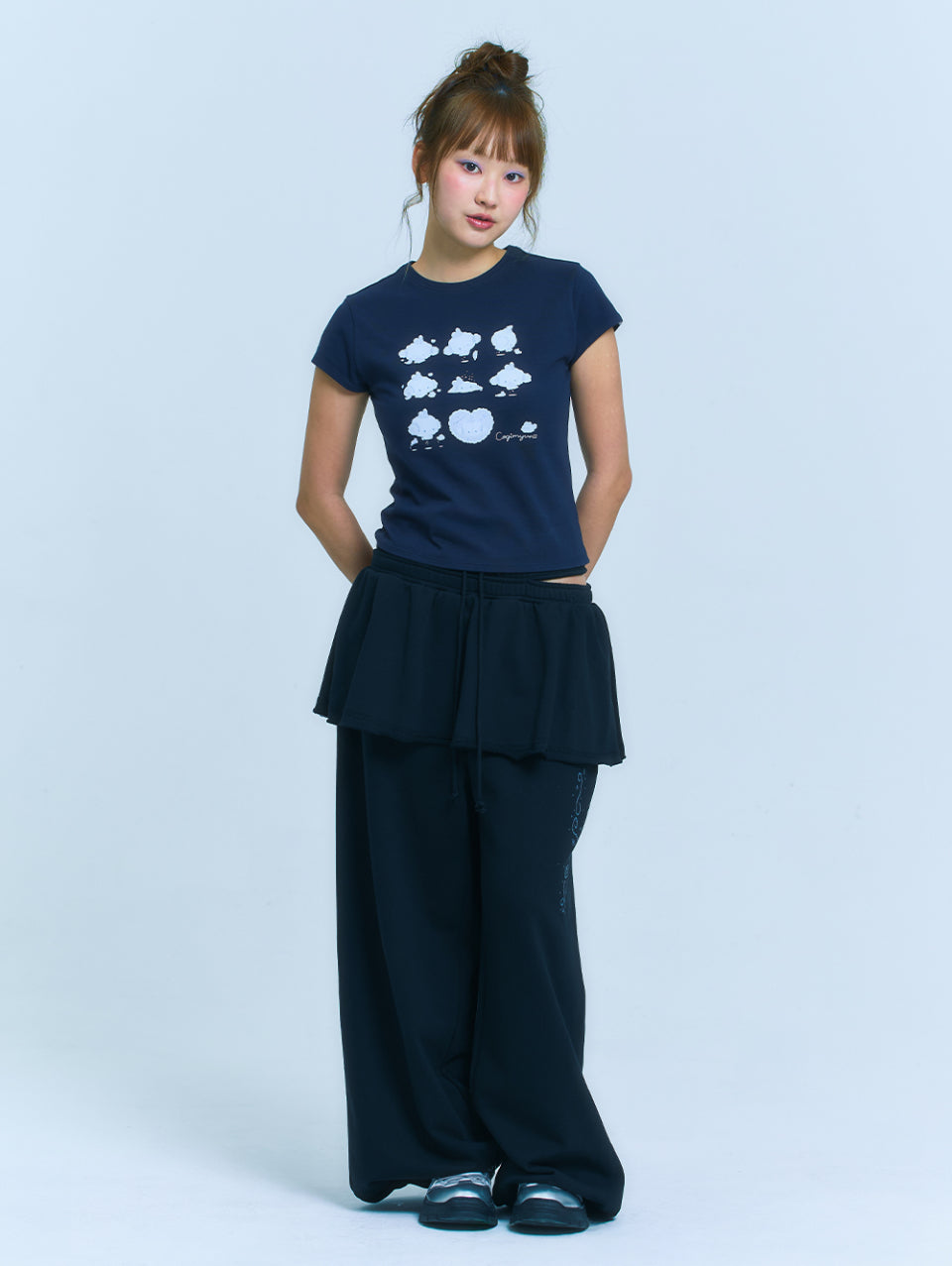 TUOMIO x Sanrio Characters - Cogimyun Baby T-Shirt (Navy)