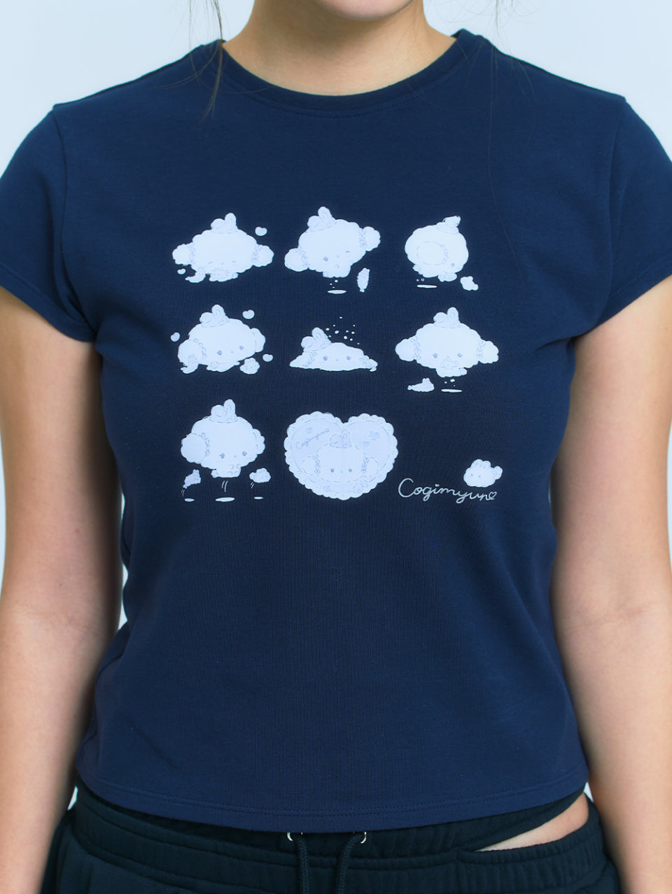 TUOMIO x Sanrio Characters - Cogimyun Baby T-Shirt (Navy)