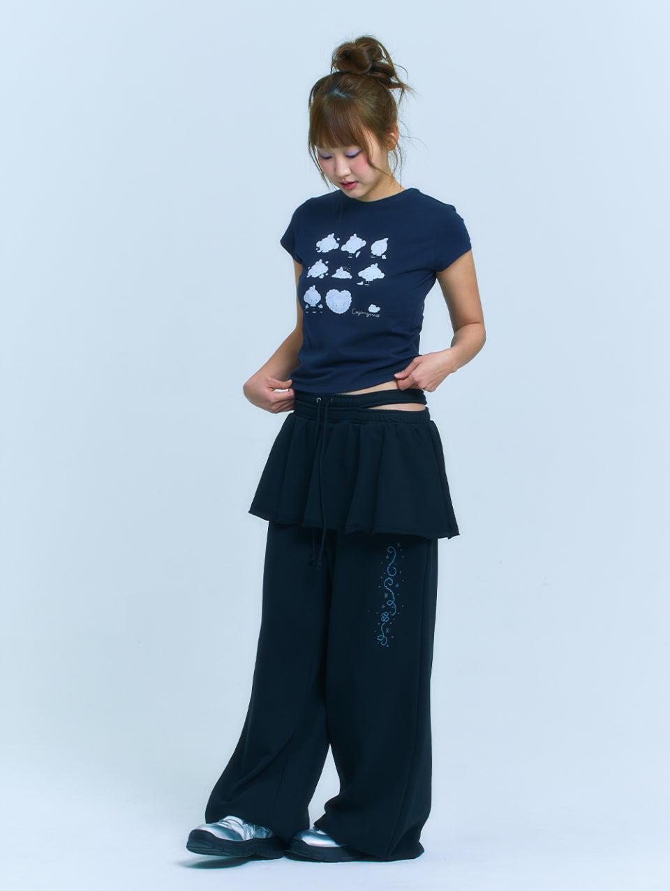 TUOMIO x Sanrio Characters - Cogimyun Baby T-Shirt (Navy)