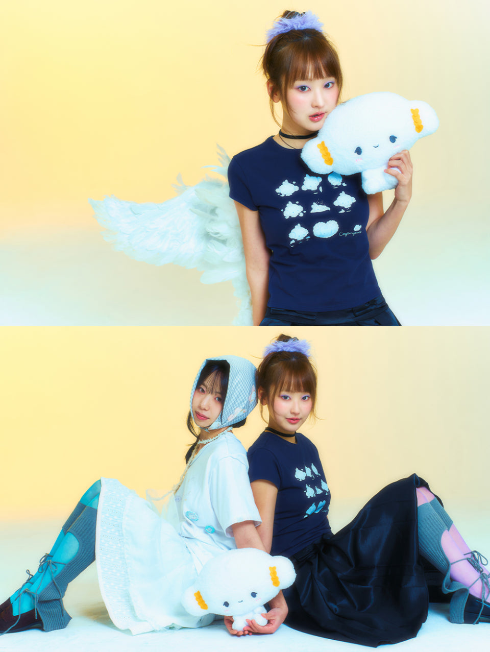 TUOMIO x Sanrio Characters - Cogimyun Baby T-Shirt (Navy)