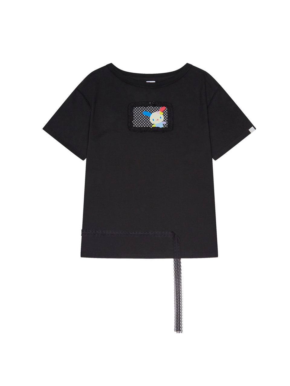 TUOMIO x Sanrio Characters - Usahana Oversized T-Shirt (Black)
