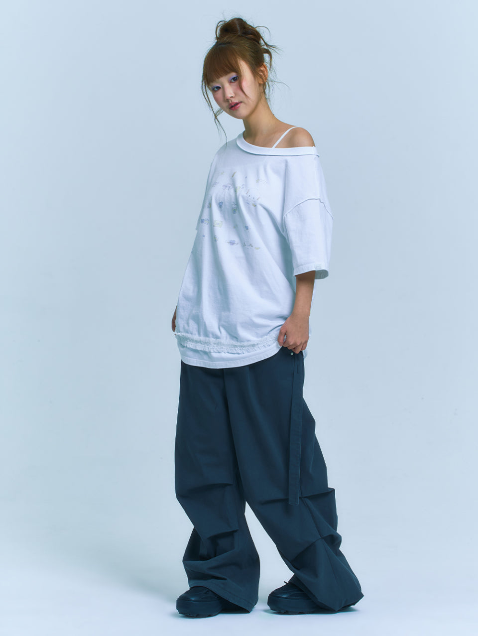 TUOMIO x Sanrio Characters - Cogimyun Oversized T-Shirt (White)