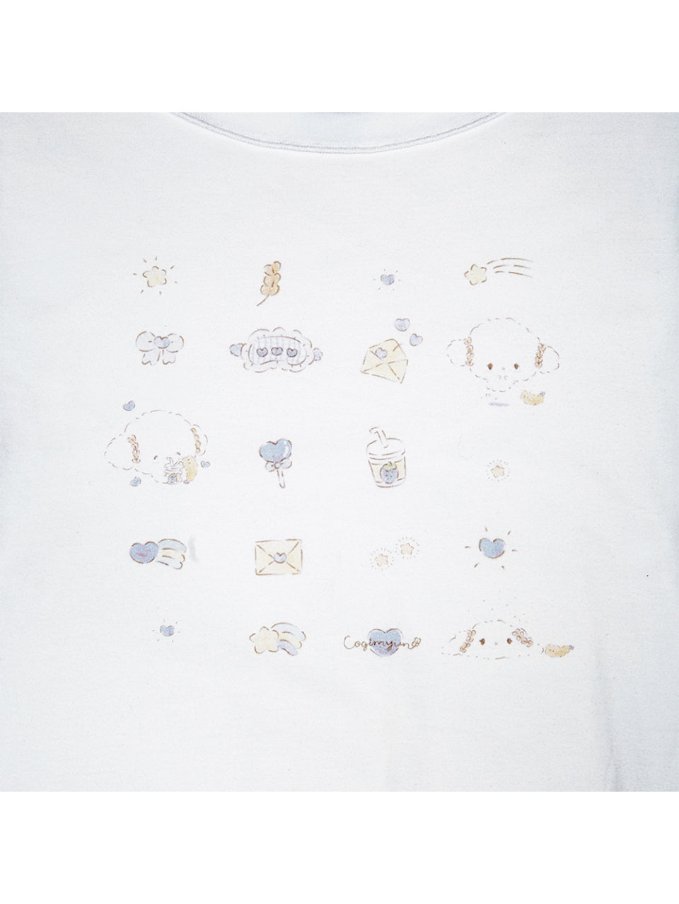 TUOMIO x Sanrio Characters - Cogimyun Oversized T-Shirt (White)