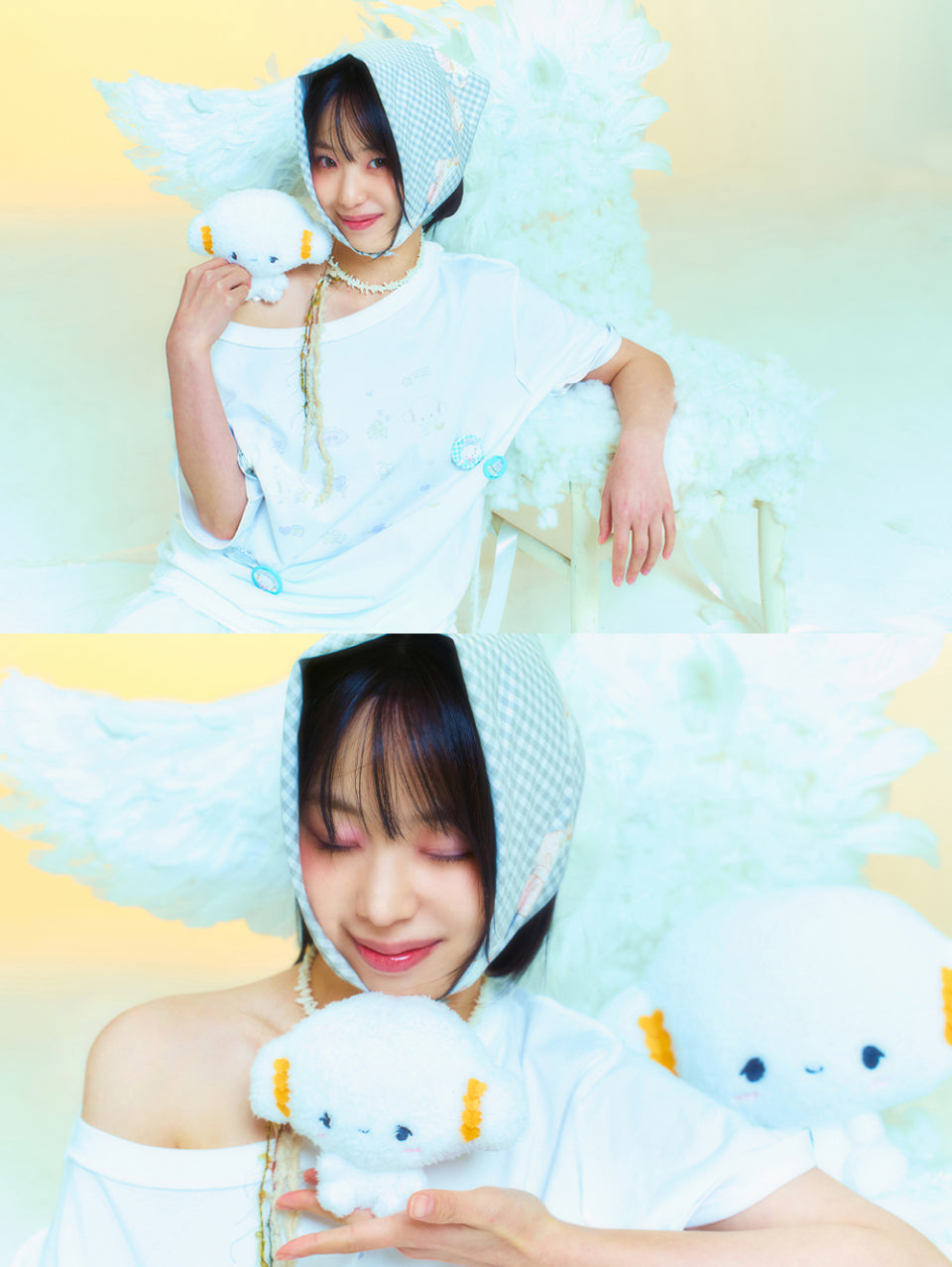TUOMIO x Sanrio Characters - Cogimyun Oversized T-Shirt (White)
