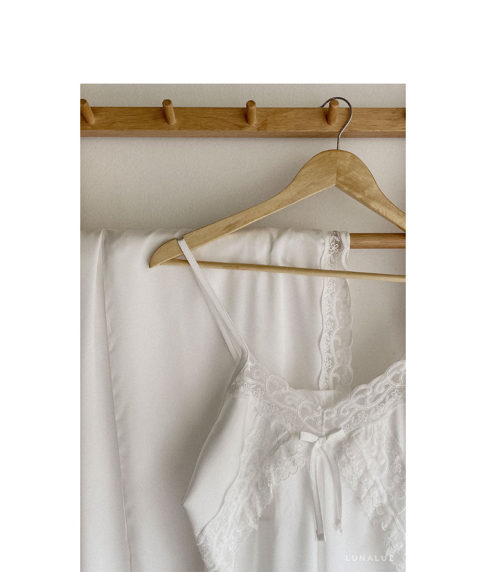 LUNALUZ WOMEN Fabiola Slip Robe Set