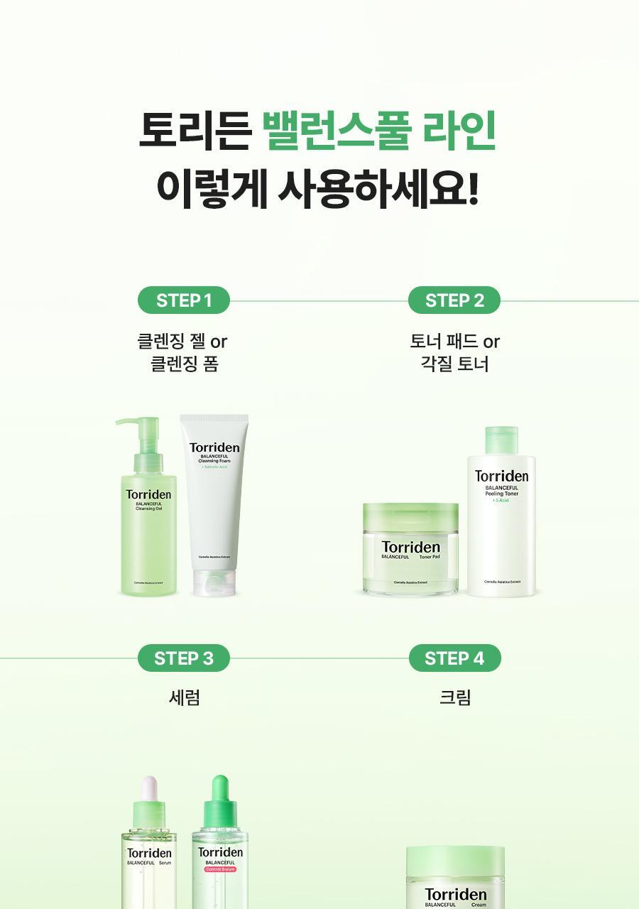 Torriden - Balanceful Control Serum 50ml + Refill 50ml + Toner Pad (10 Sheets) (CORTIS Pick)