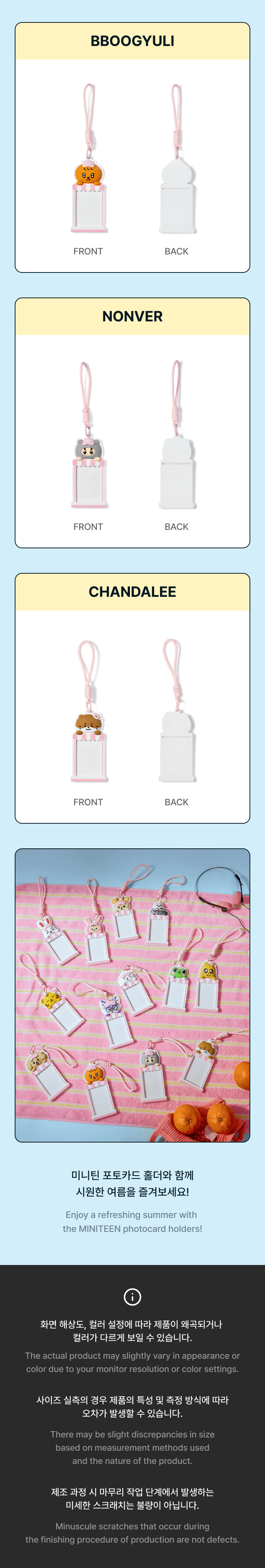 SEVENTEEN - MINITEEN Photocard Holder (Ice Cream)