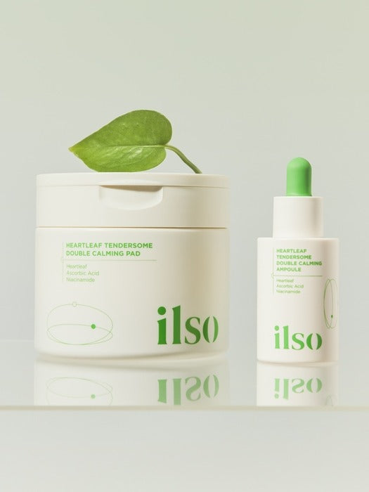 ilso Heartleaf Tendersome Double Calming Pad 60 Sheets Ampoule 30ml