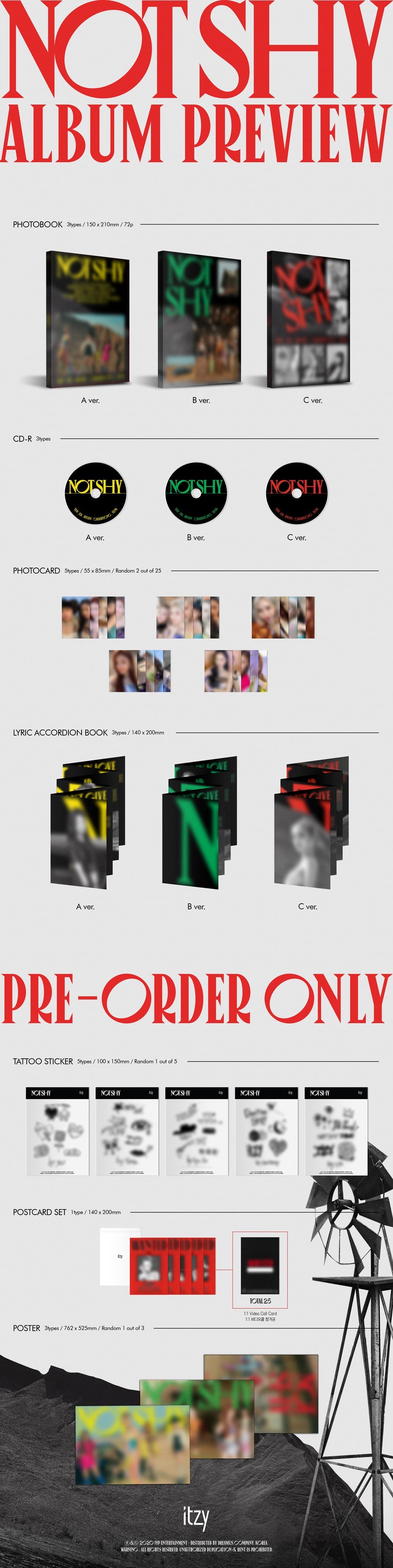 ITZY - Not Shy (3rd Mini Album) Random Ver.