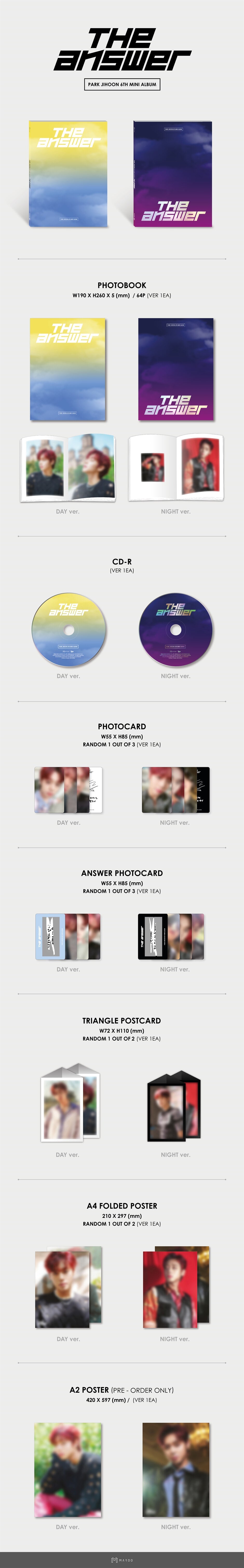 PARK JIHOON - THE ANSWER (6th Mini Album)