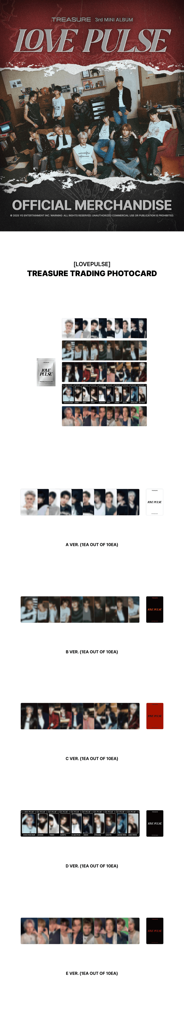 TREASURE - Lovepulse (Treasure Trading Photocard)