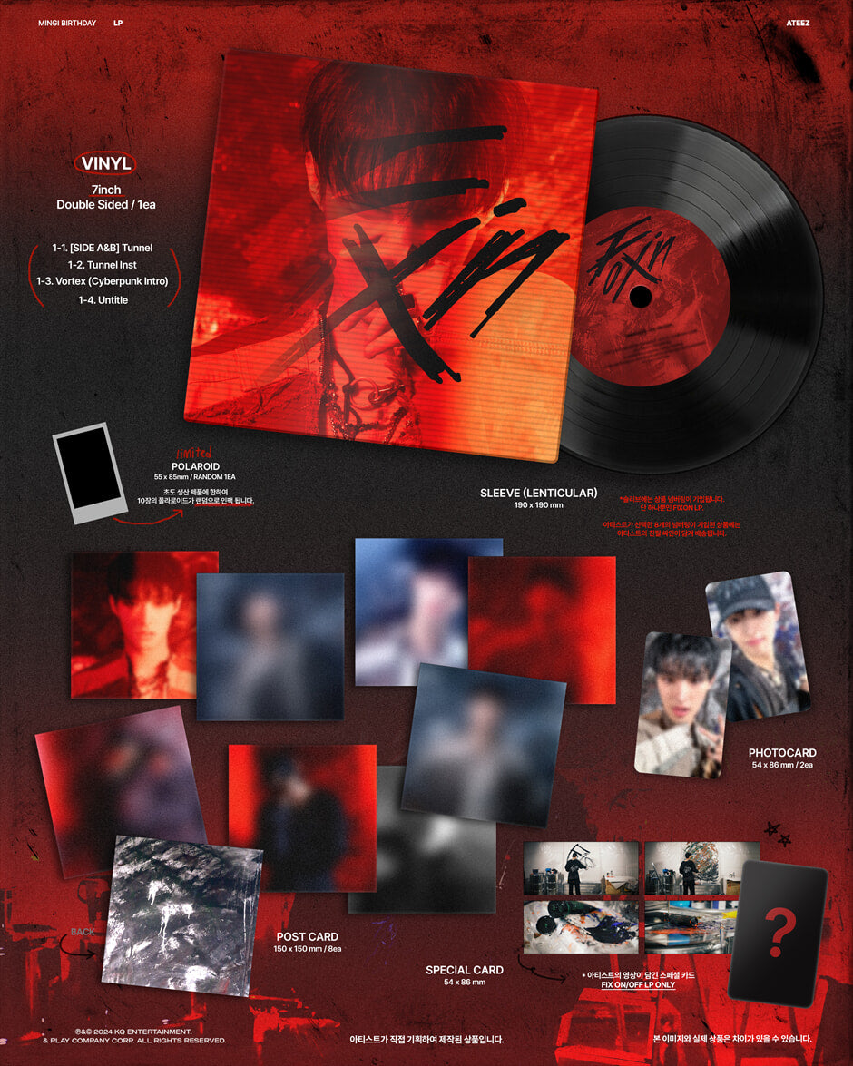ATEEZ - MINGI LP : FIX ON/OFF