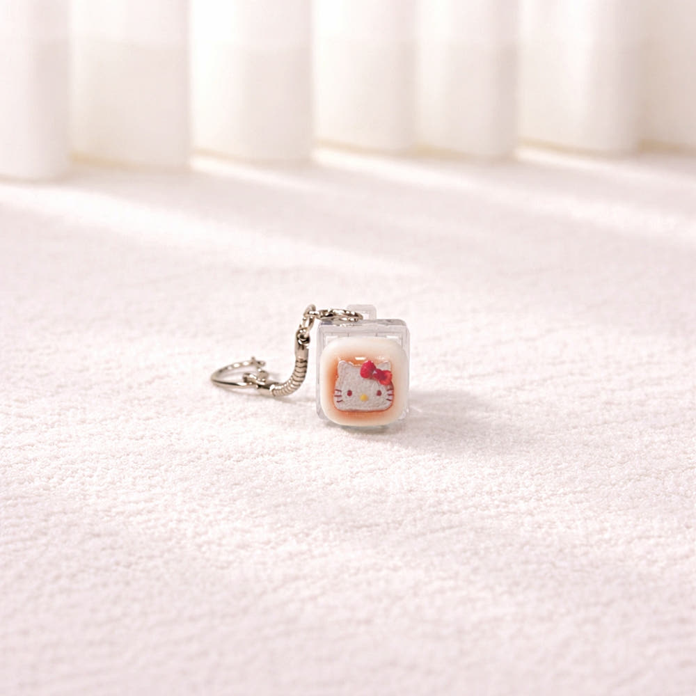 Sanrio Characters Hello Kitty Key Cap Key Ring - 1ea