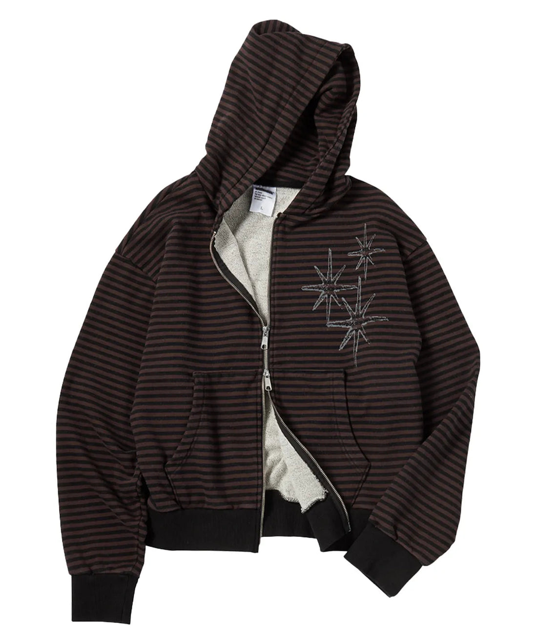 UNTITLED SEOUL - Starlight Stripe Zip-Up Hoodie (NCT WISH RIKU's Pick)