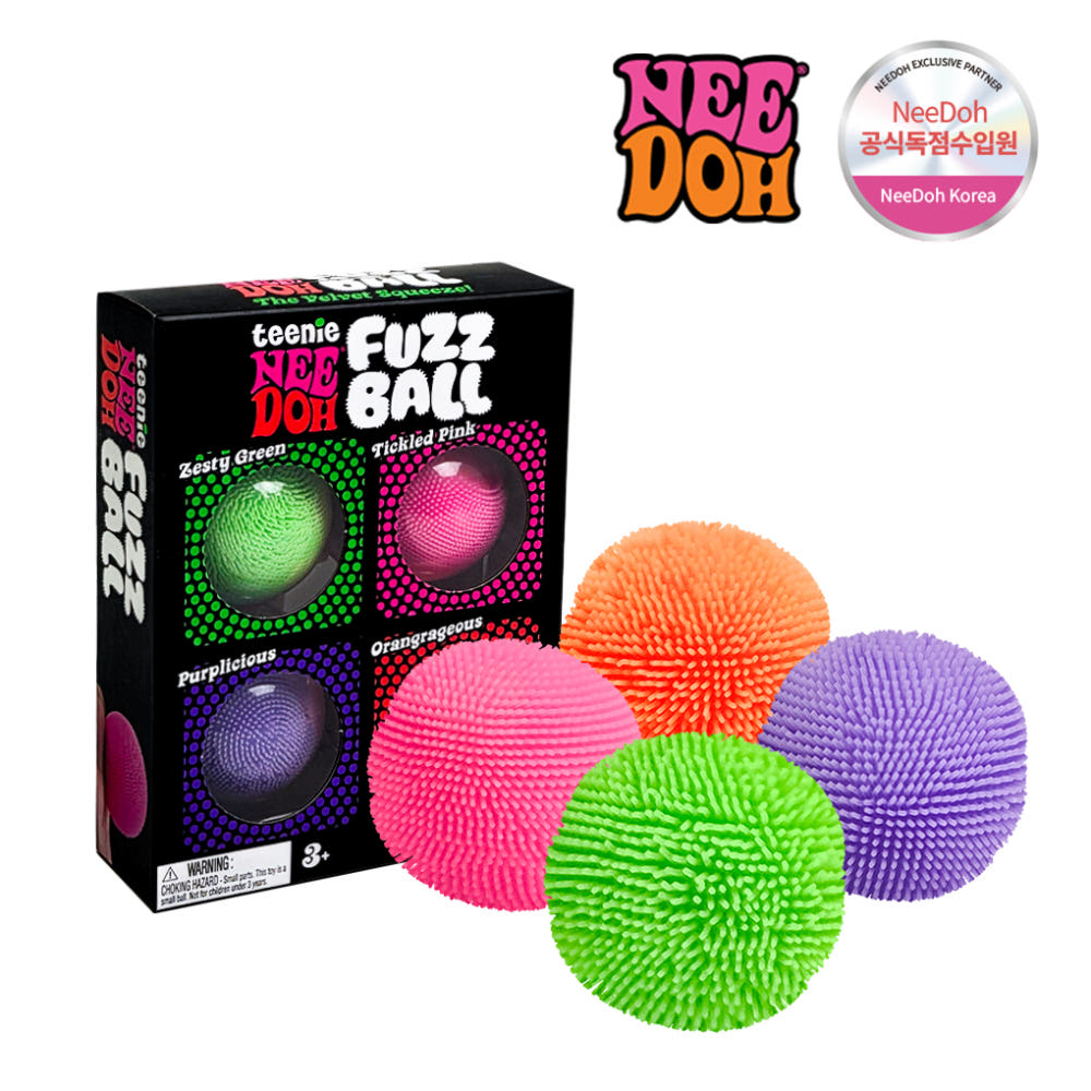 NeeDoh - Fuzz Stress Ball (4pcs)
