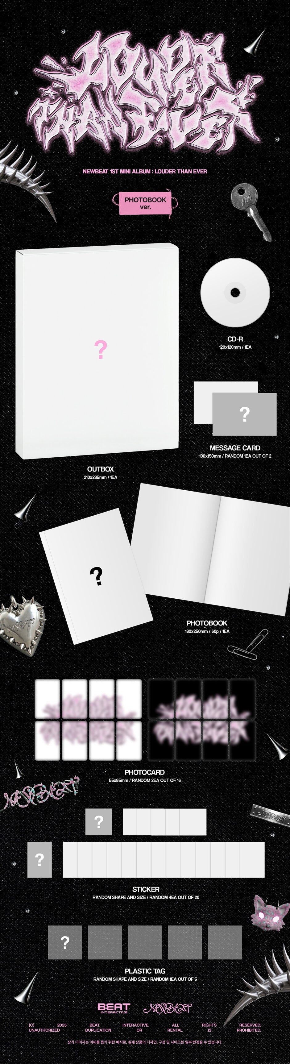 NEWBEAT - LOUDER THAN EVER (1st Mini Album) Photobook Ver.