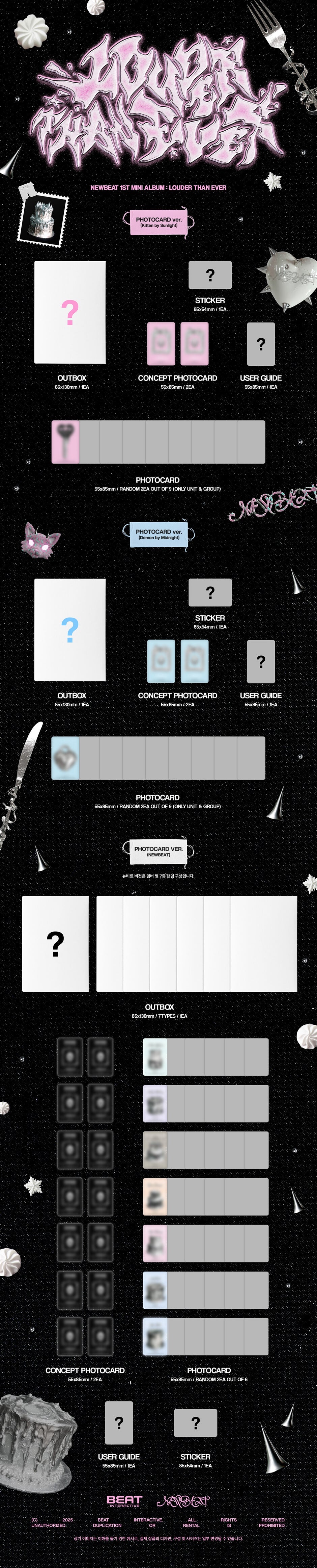 NEWBEAT - LOUDER THAN EVER (1st Mini Album) POCAALBUM Ver. (Random Ver.)