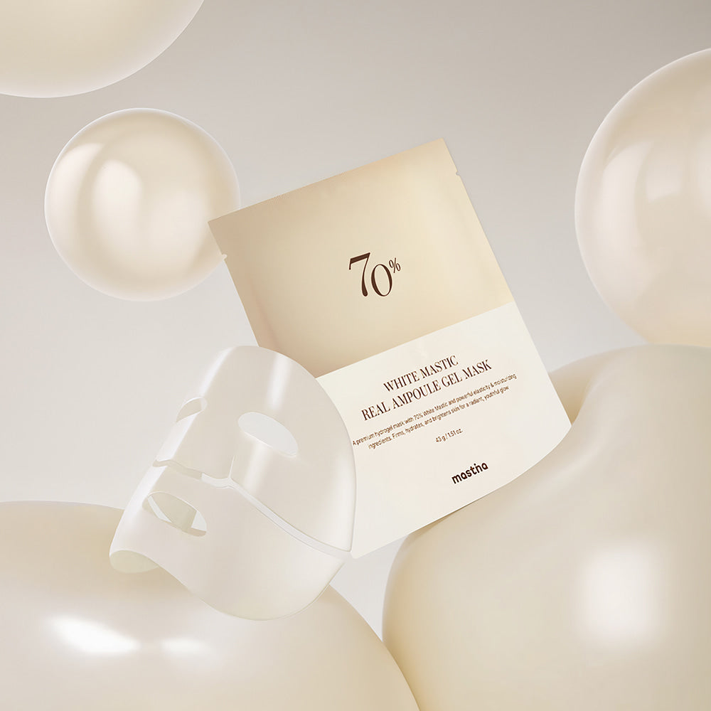 Mastic White Mastic Real Ampoule Gel Mask (4 Sheets)