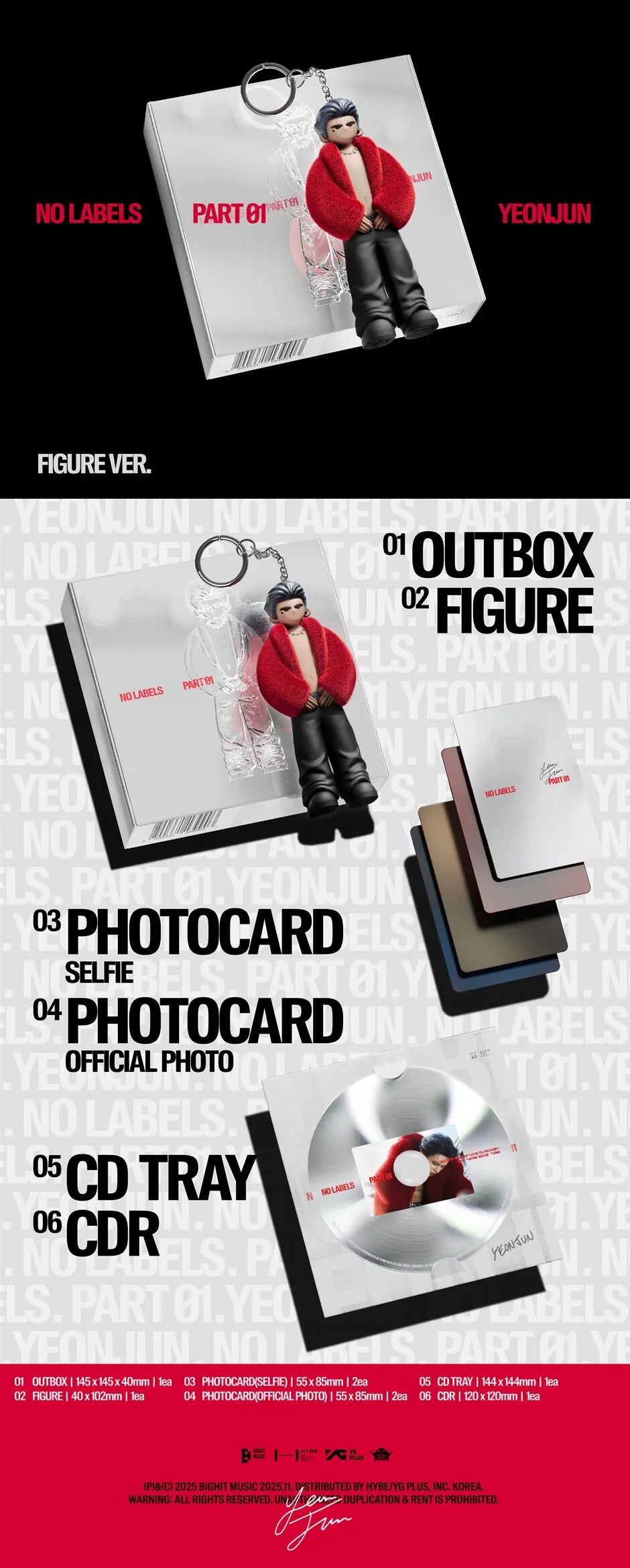 YEONJUN – 1st Mini Album NO LABELS: PART 01 (Figure Ver.)