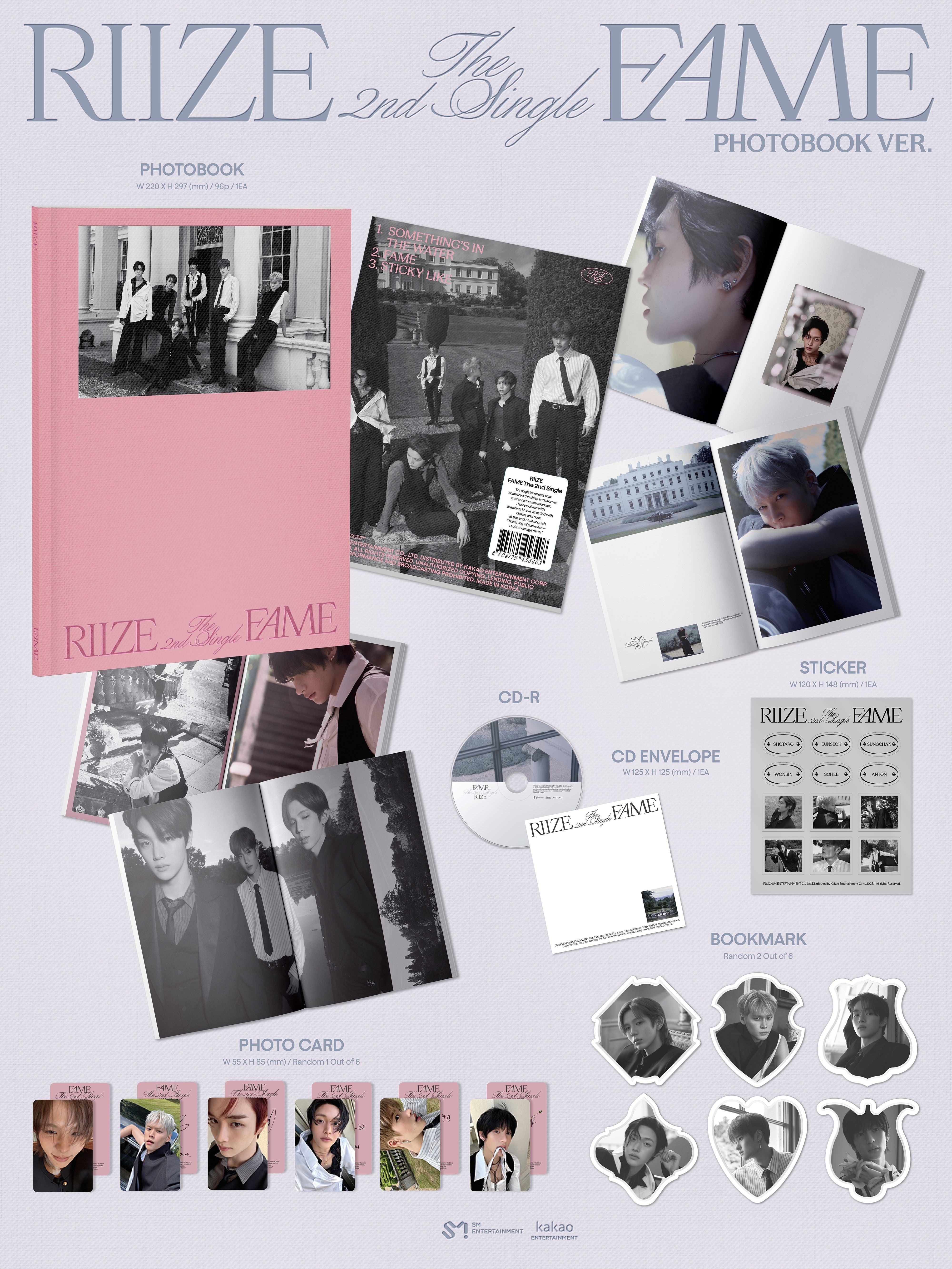 RIIZE - 2nd Single Album *Fame* (Photobook Ver.)
