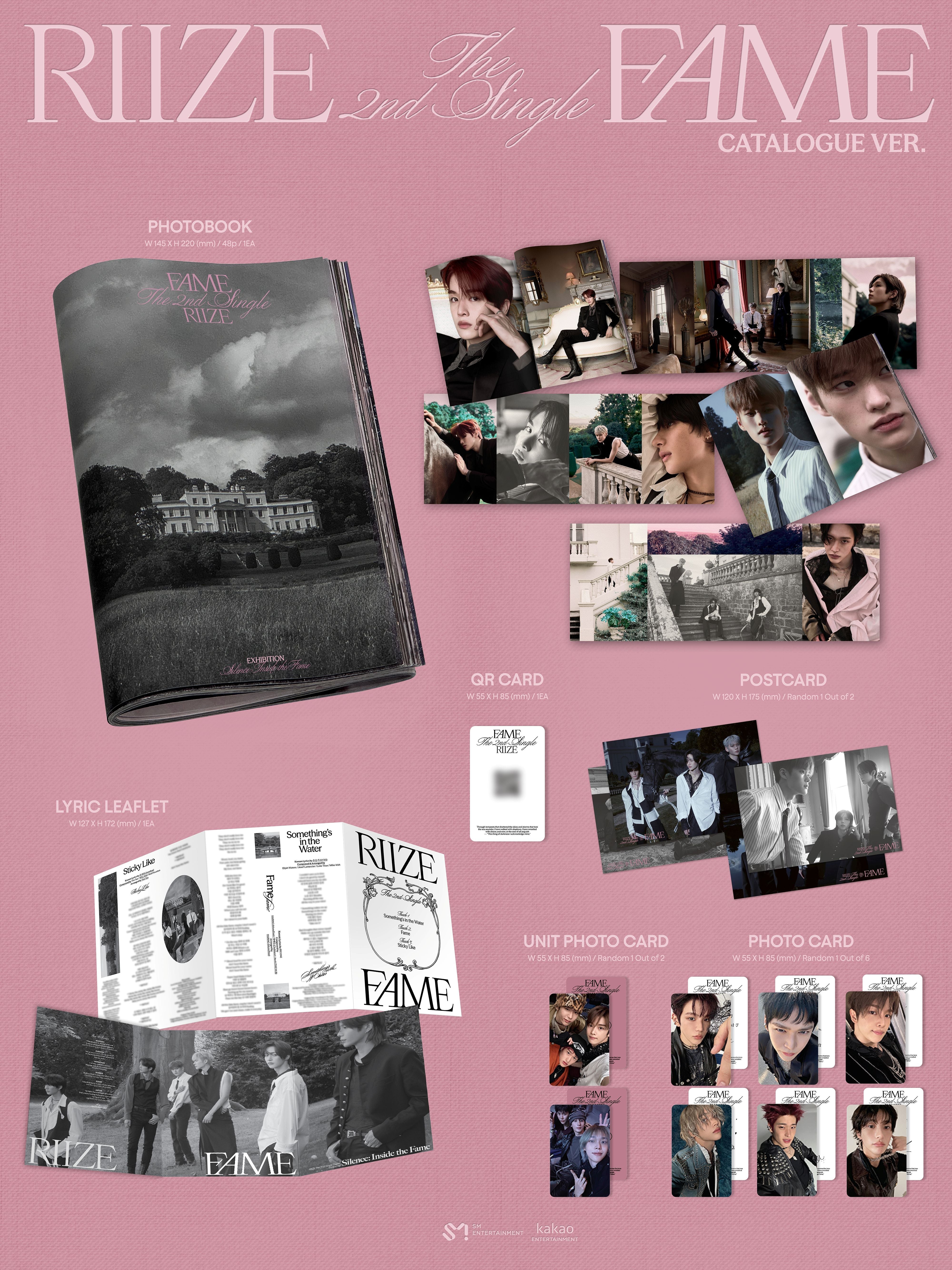 RIIZE - 2nd Single Album *Fame* (Catalogue Ver.)