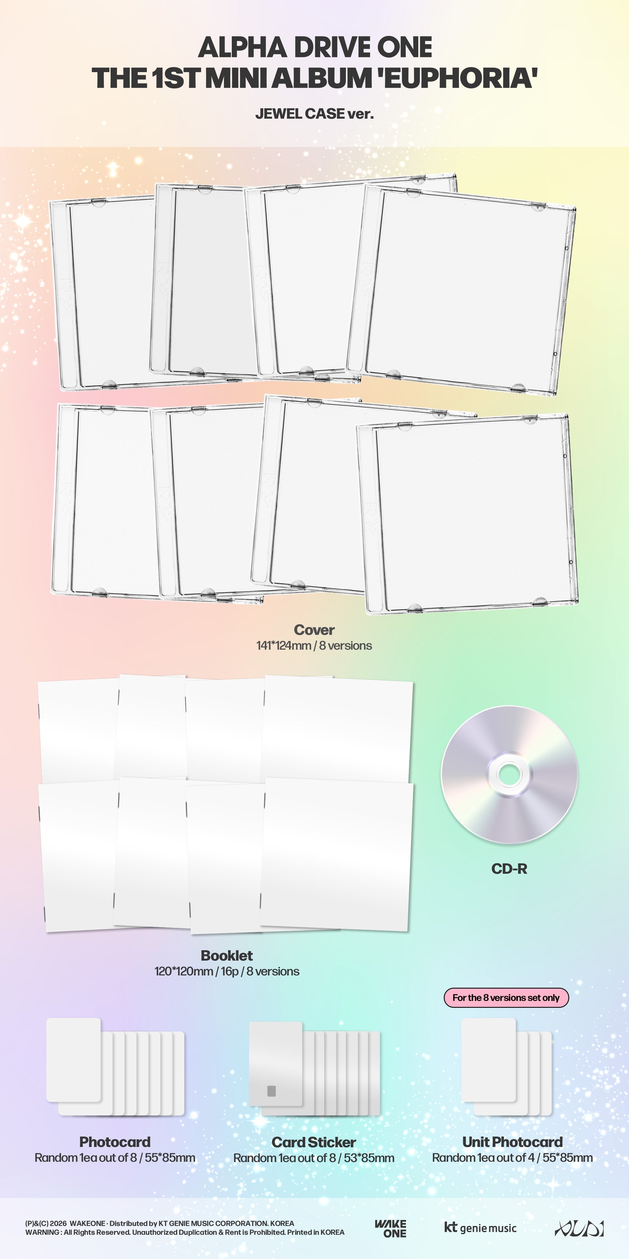 ALPHA DRIVE ONE - 1st Mini Album *EUPHORIA* (Jewel Case Ver.)