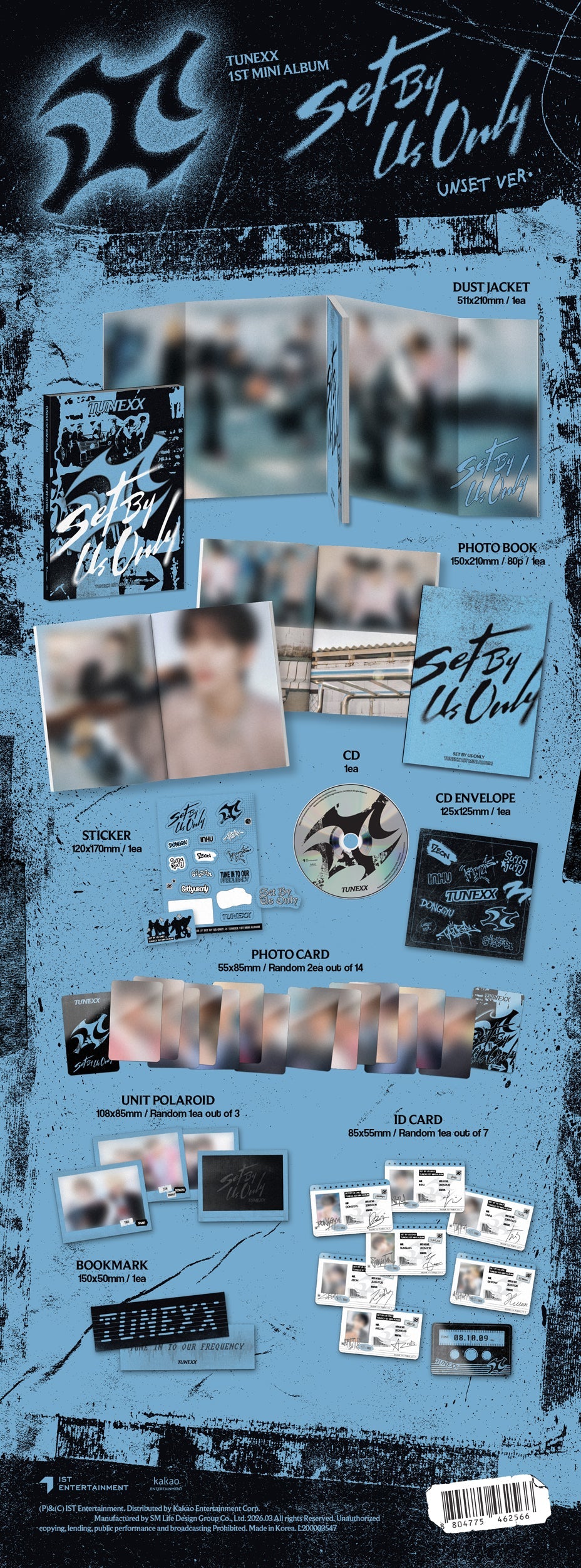 TUNEXX - SET BY US ONLY (1st Mini Album)