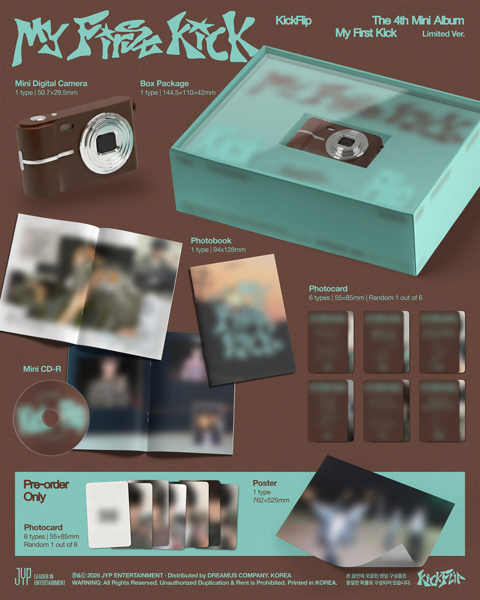 KickFlip - My First Kick (4th Mini Album) Limited Ver.