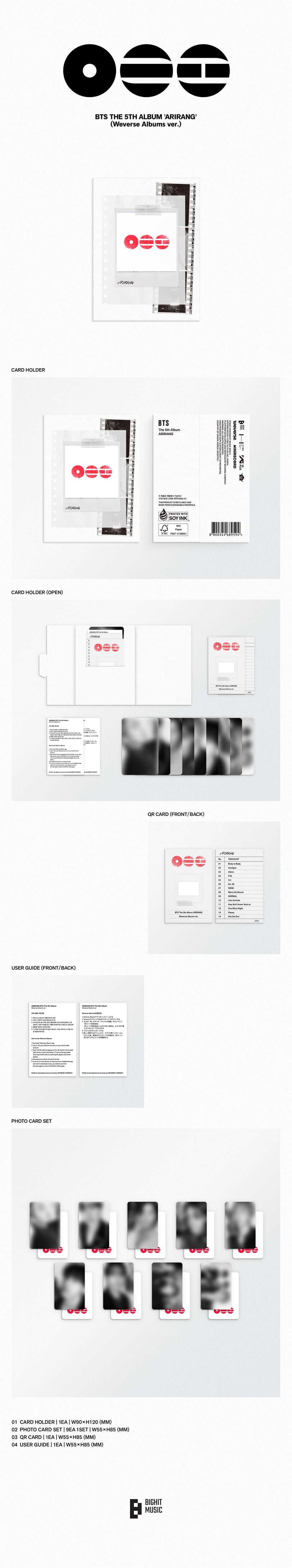 BTS - ARIRANG (5th Album) Weverse Albums Ver.