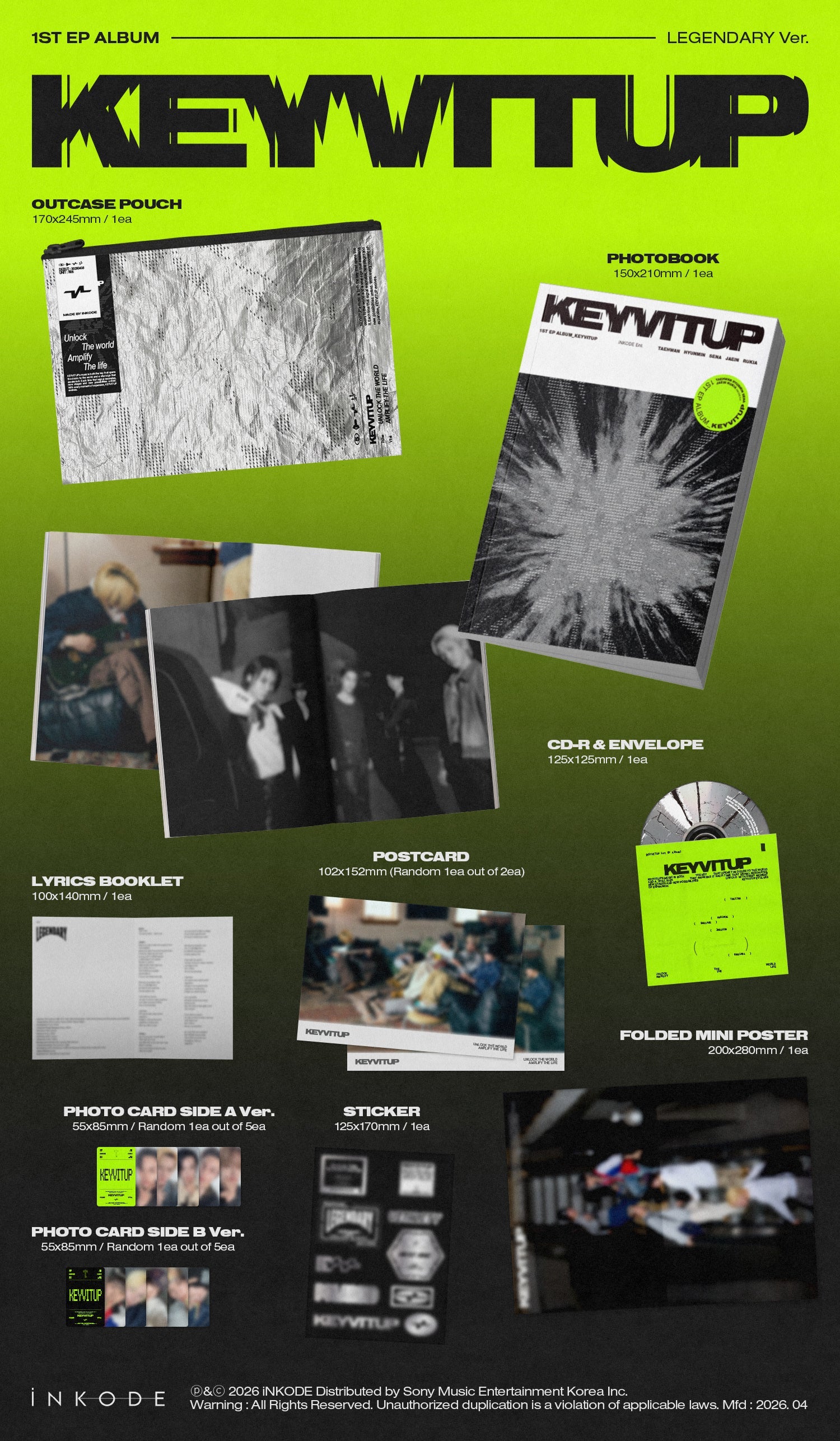 KEYVITUP - 1st EP Album KEYVITUP