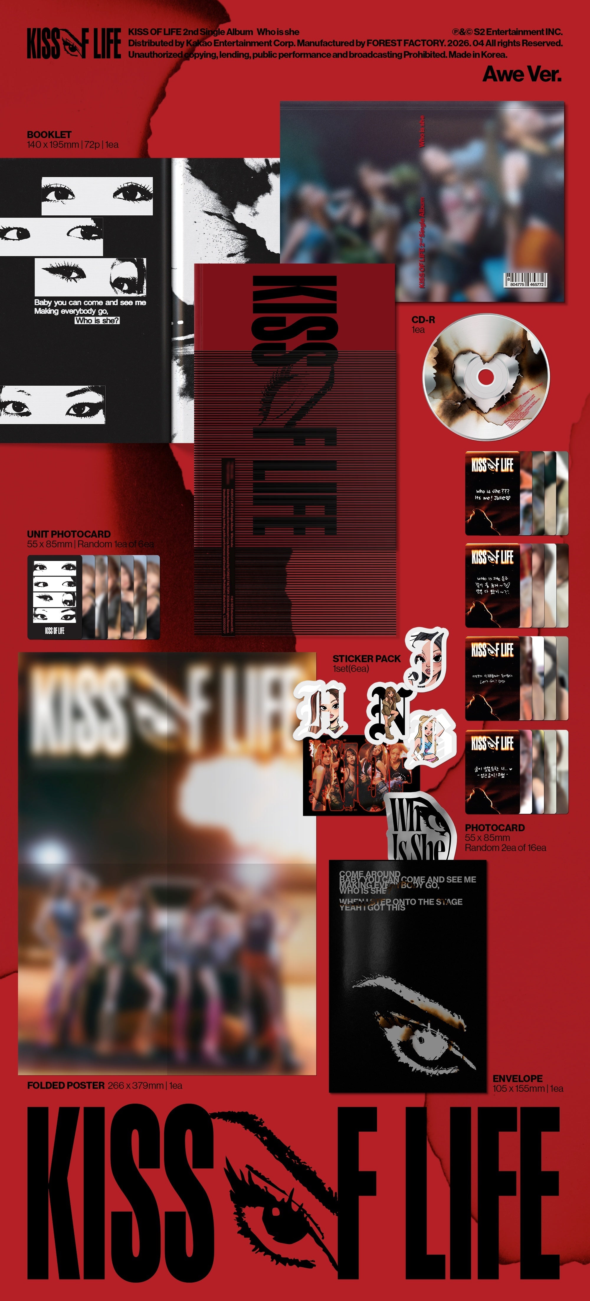 KISS OF LIFE - Who Is She (2nd Single Album) Awe Ver.