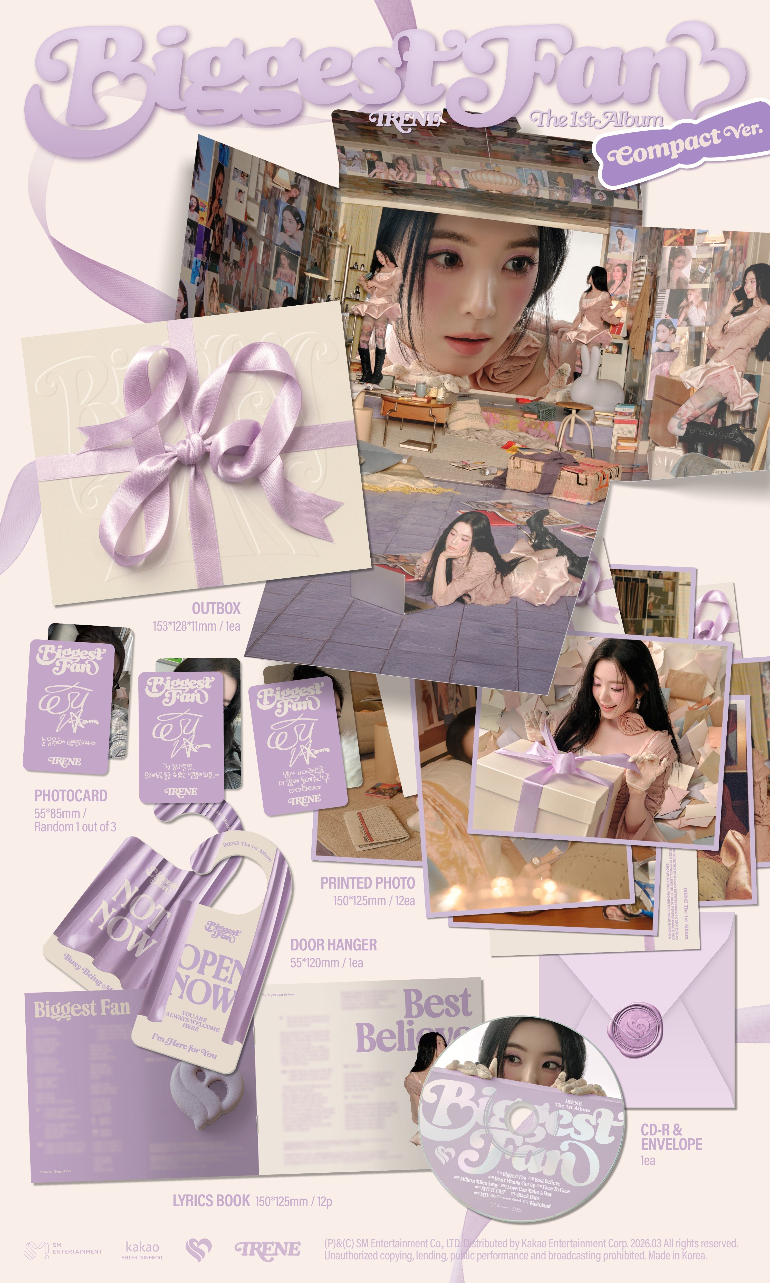 IRENE - Biggest Fan (1st Album Compact Ver.)
