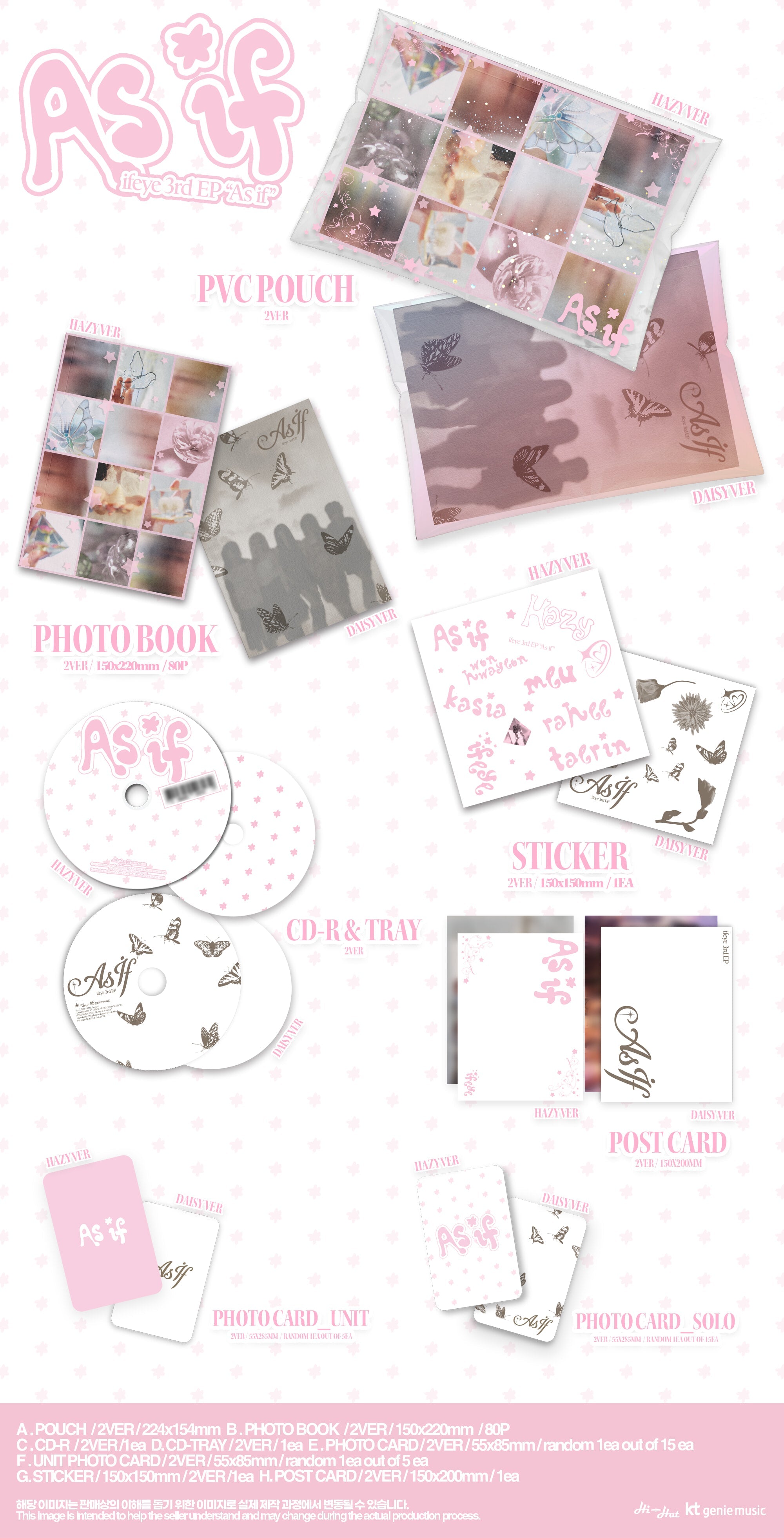 ifeye - As If (3rd EP) (Photobook Ver.) (Random Ver.)