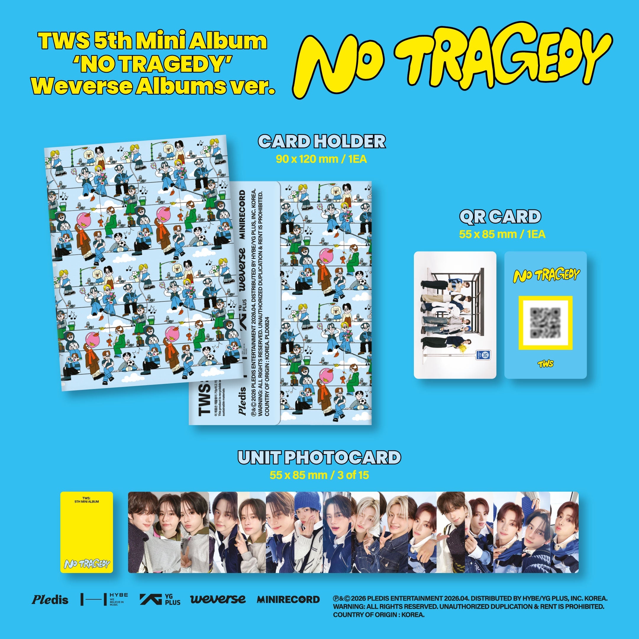 TWS - NO TRAGEDY (5th Mini Album) (Weverse Albums Ver.)
