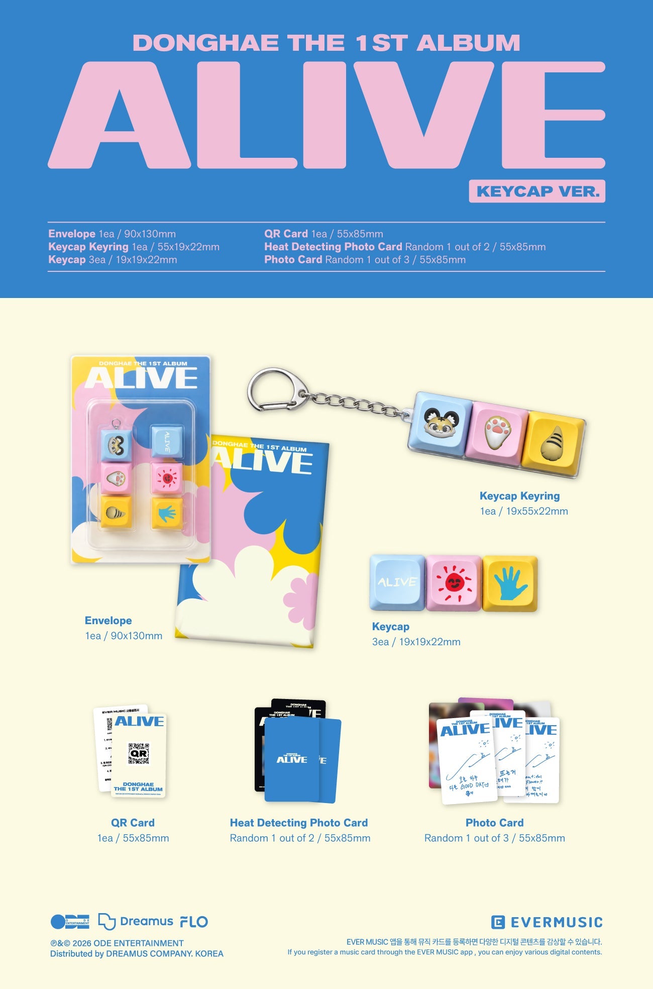 DONGHAE - ALIVE (1st Album) (Keycap Ver.)