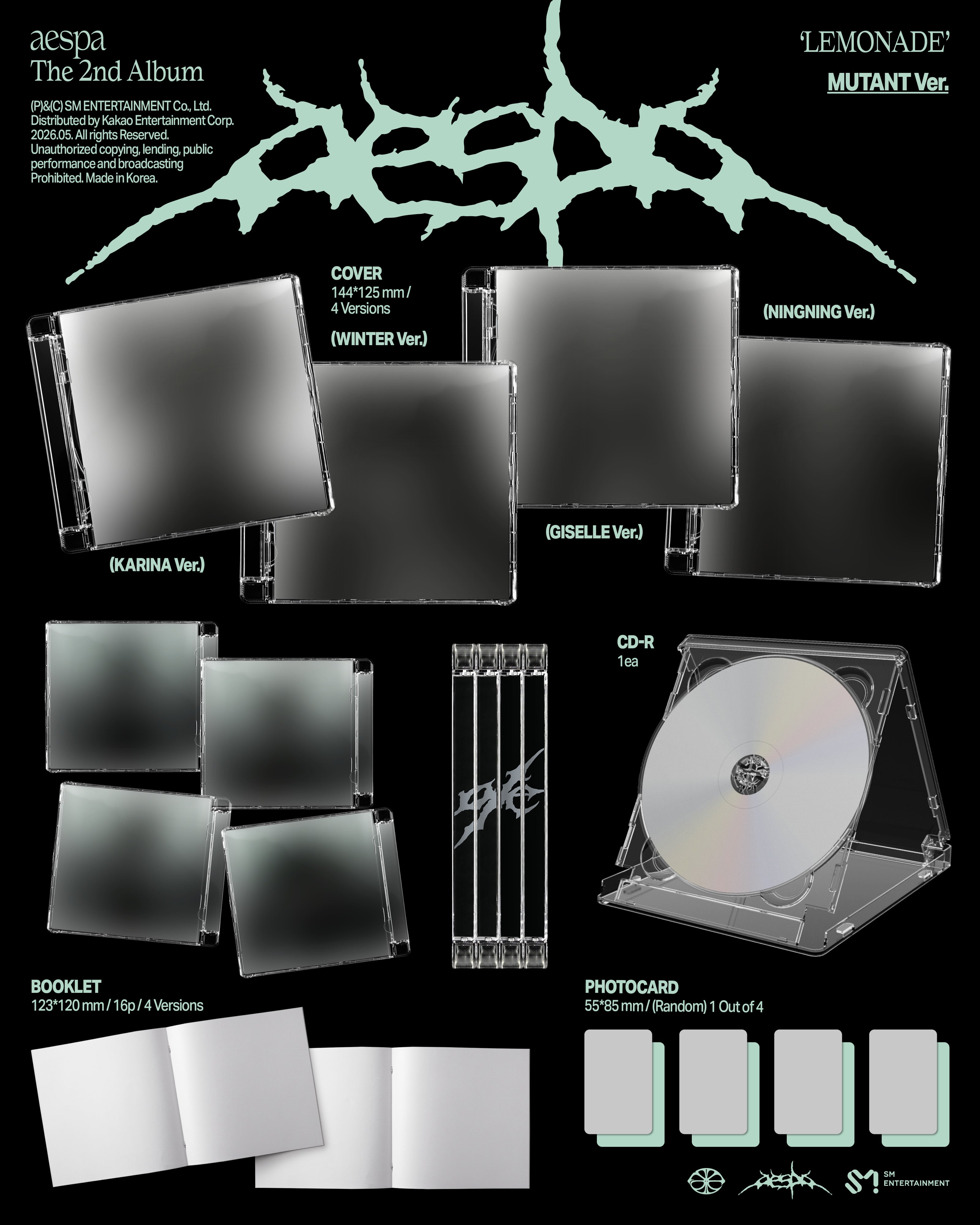 (Pre-Order) aespa - LEMONADE (2nd Album) (MUTANT Ver.)