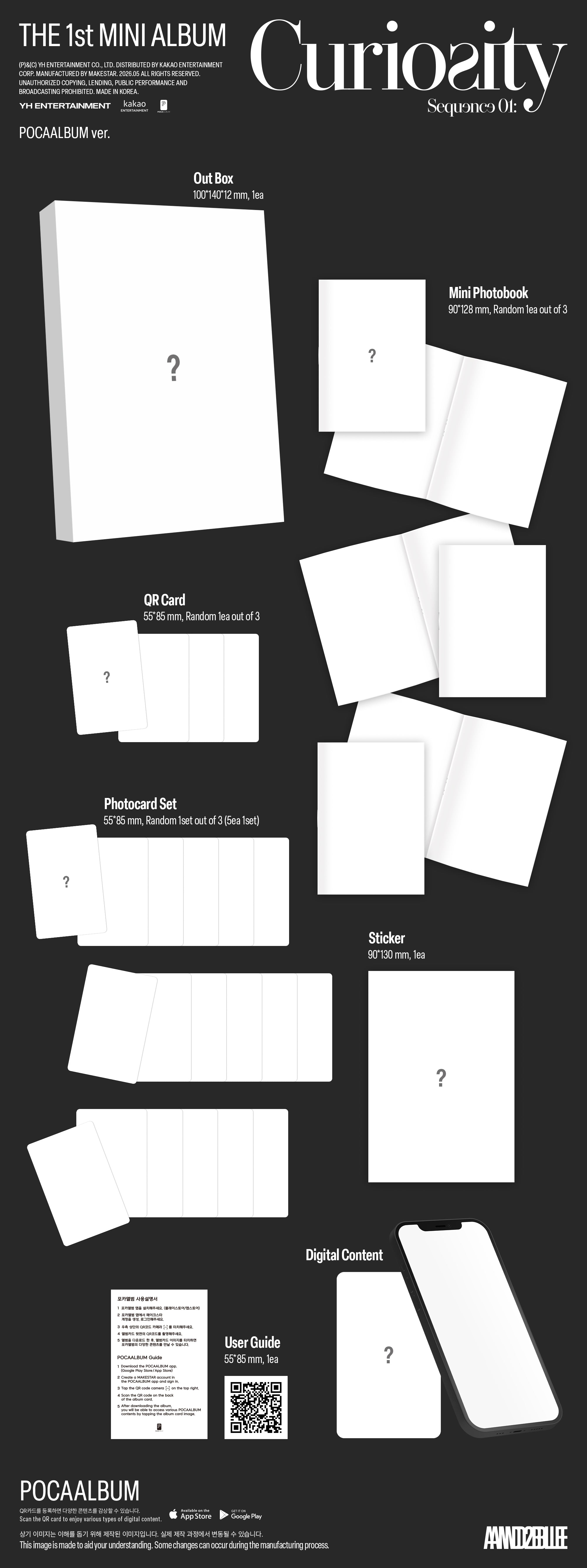 AND2BLE - Sequence 01: Curiosity (1st Mini Album) POCAALBUM Ver.