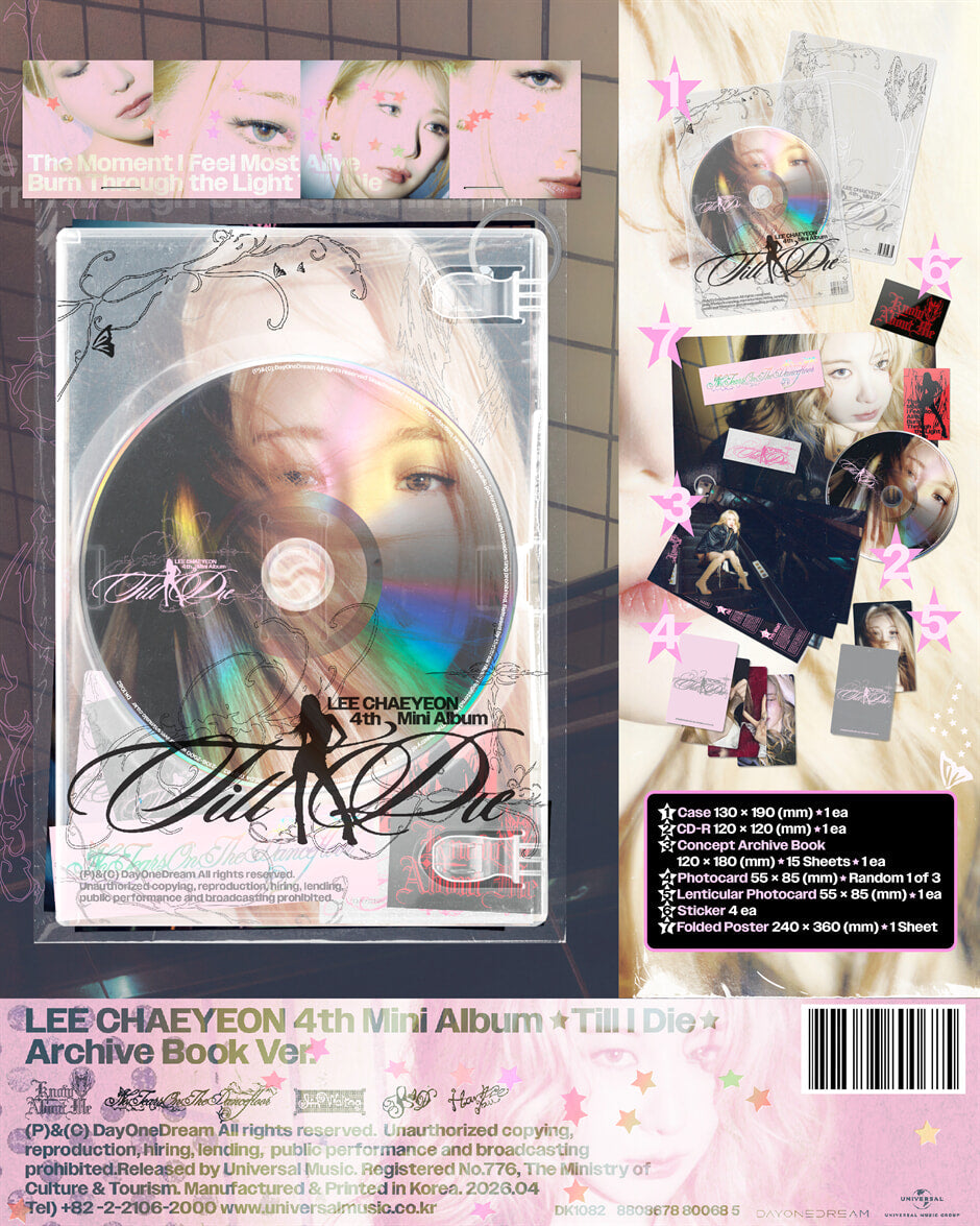 LEE CHAEYEON - Till I Die (4th Mini Album) Archive Book Ver.