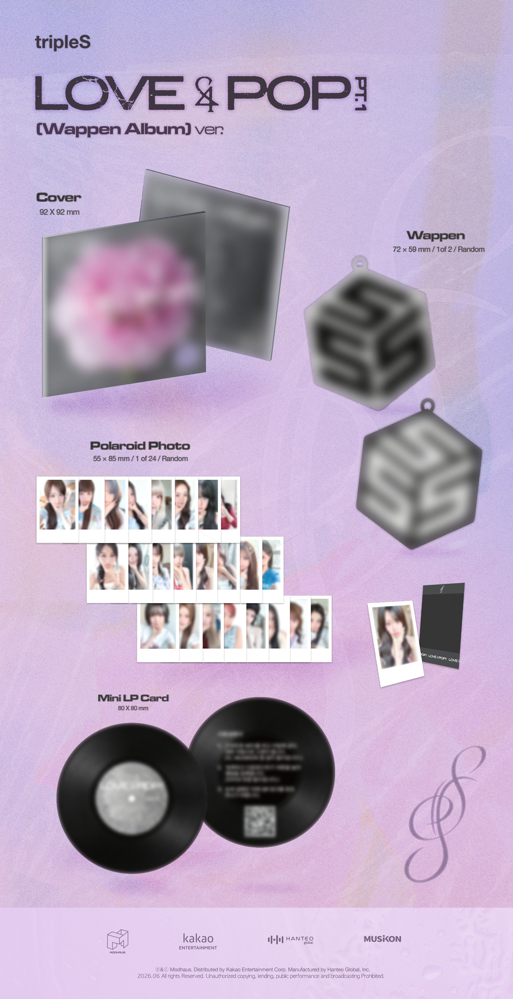 tripleS - LOVE&POP pt.1 Wappen Album