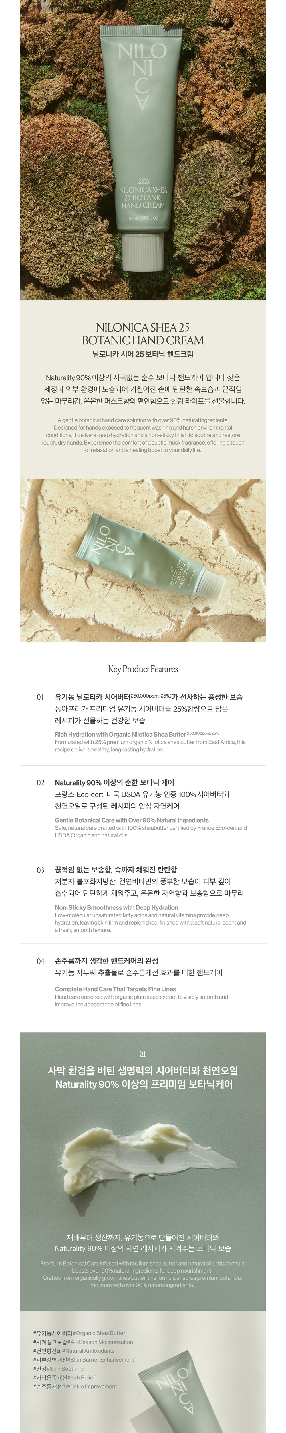 NILONICA - SHEA 25 Botanic Hand Cream
