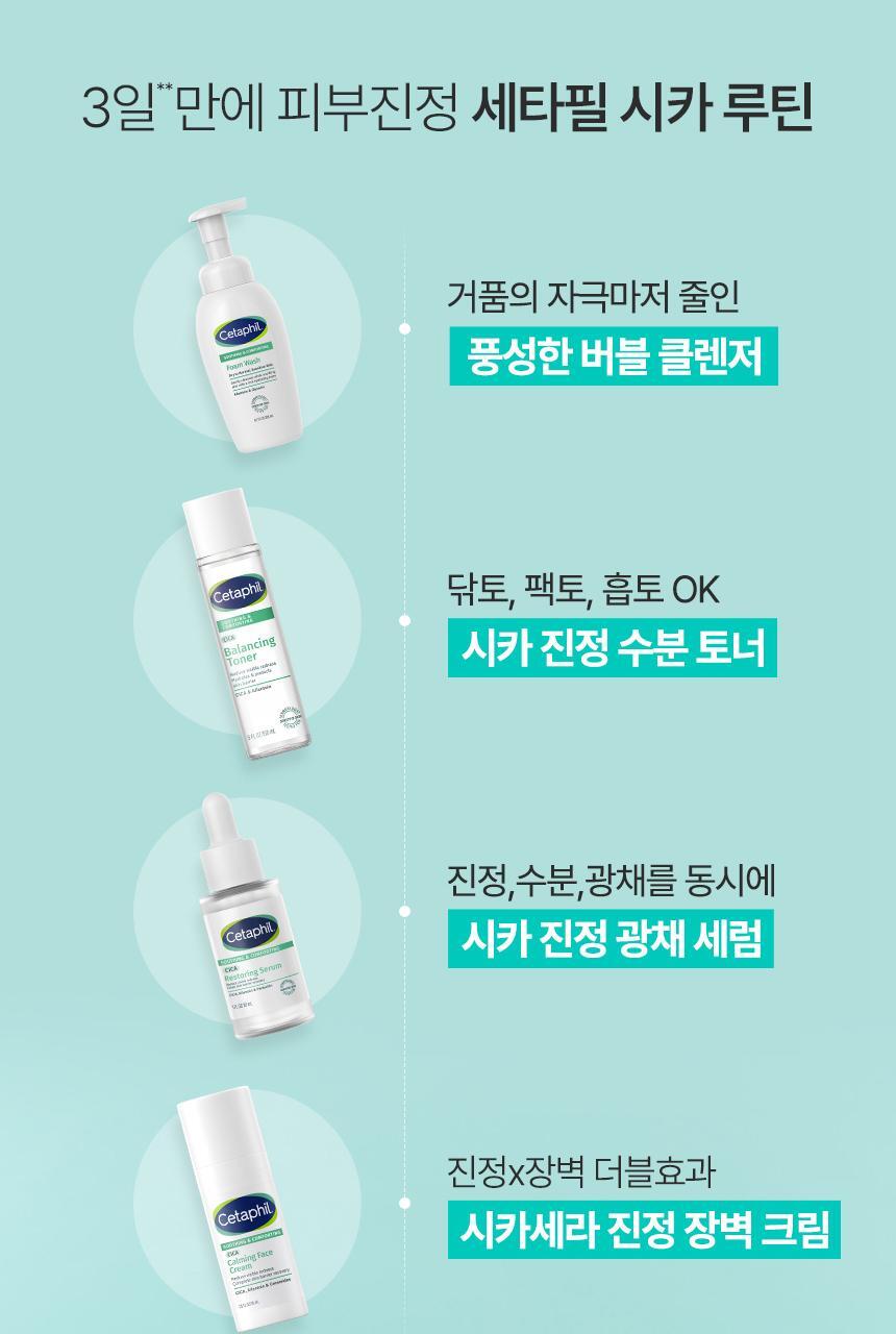 Cetaphil - Soothing & Comforting CICA Calming Face Cream 45ml + CICA Cream 10ml & Keyring (CHUEI LI YU Pick)