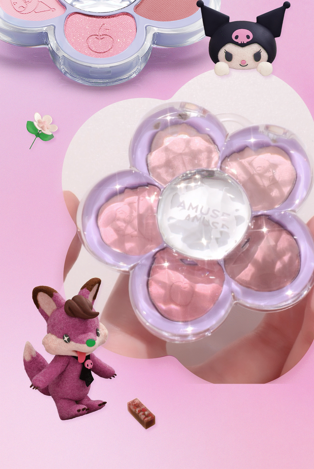 AMUSE Flora Eye Palette (My Melody & Kuromi Special Edition)